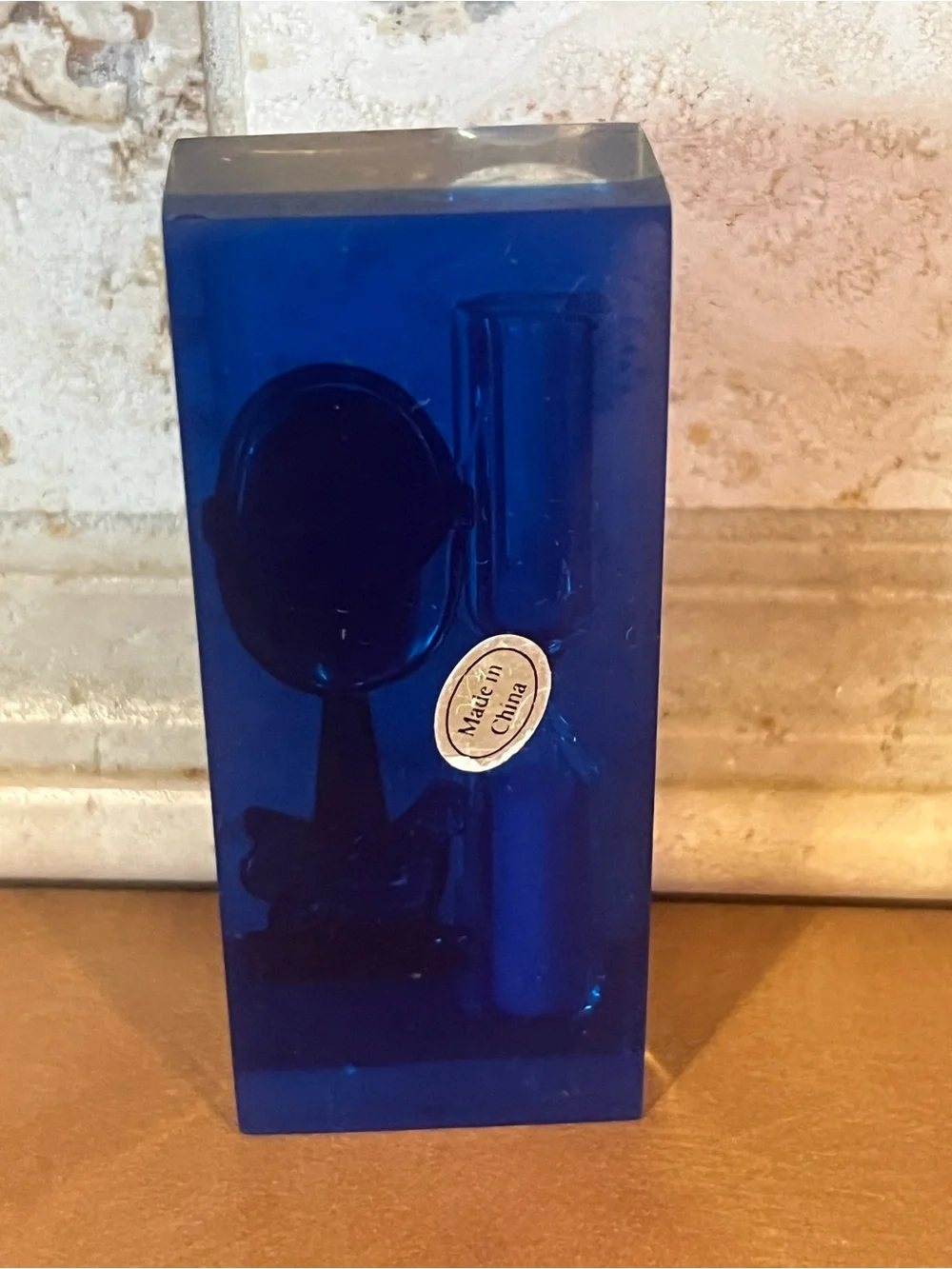 Vintage Sand Hourglass  Egg Timer in Lucite Acrylic -1960’s